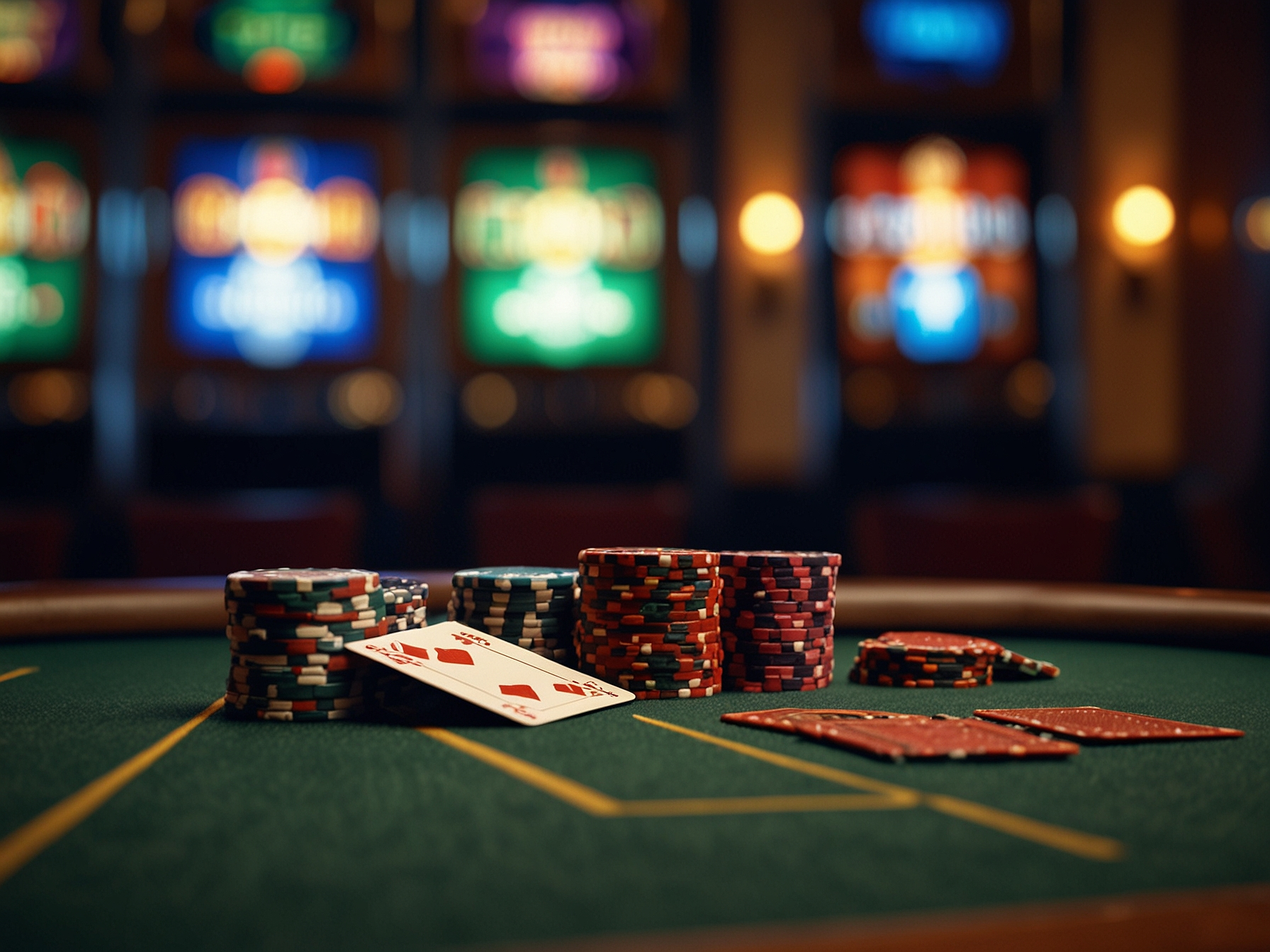 Ilustracja platformy Vavada z grami i chipami